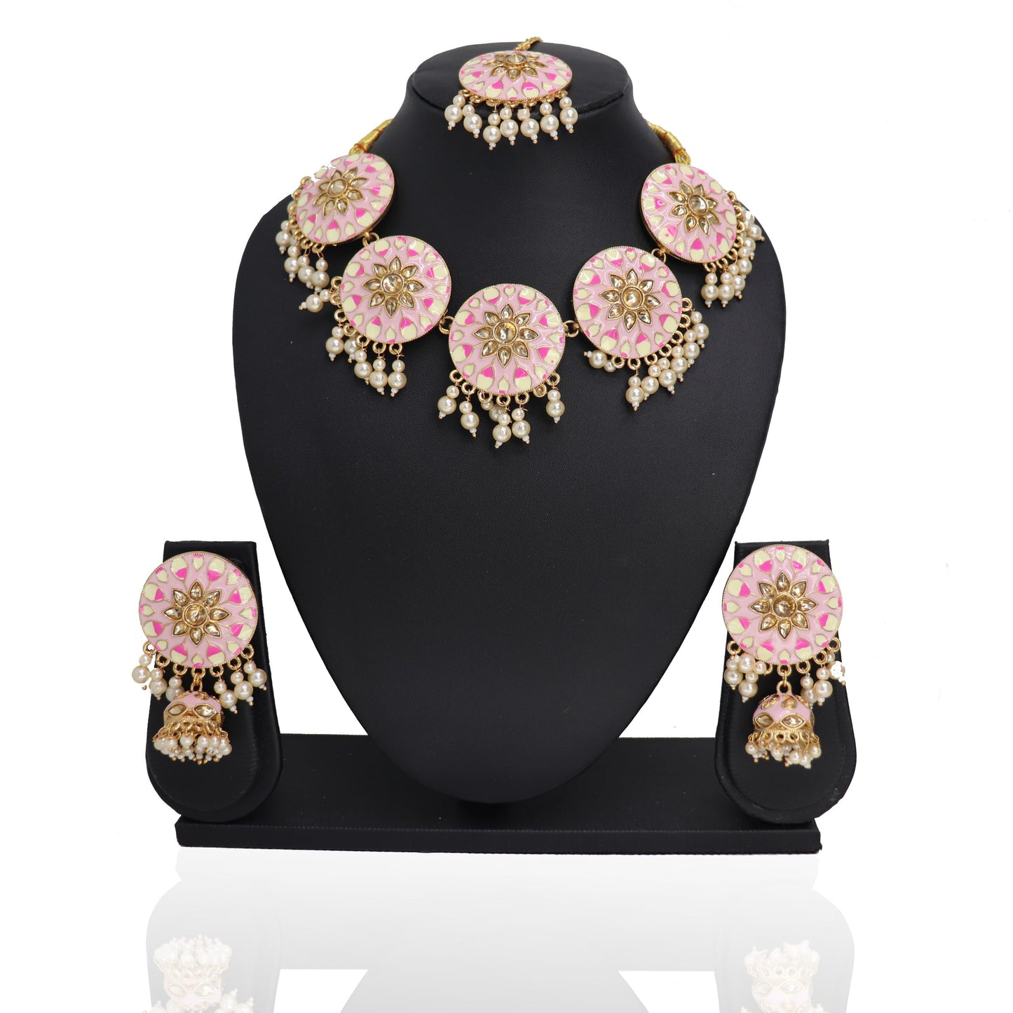 Coral Gujjan Choker Set