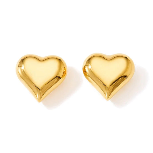 18Kt Paris Heart Stud